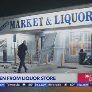 Thieves rip open security door, take ATM from Sylmar liquor store