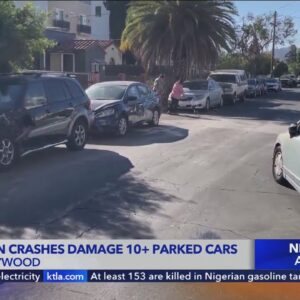 10 cars damaged in North Hollywood hit-and-run incident