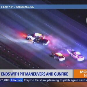 15 Freeway pursuit, shooting leaves traffic crawling through Cajon Pass