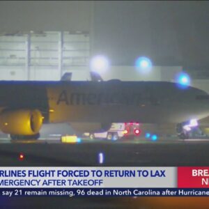 American Airlines flight forced to return to LAX after takeoff