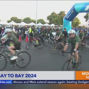 Annual Bike MS: Bay to Bay cycling tour takes off from Irvine