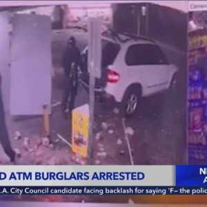 4 buglary suspects arrested for ATM thefts targeting SoCal liquor stores