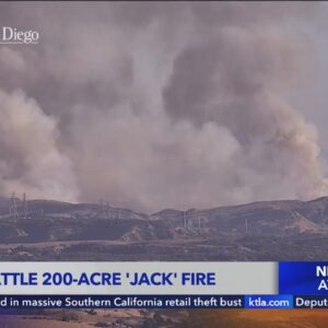 Crews battle 200-acre Jack Fire in Riverside County