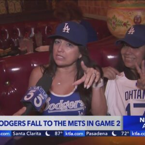 Dodgers fall to Mets in Game 2