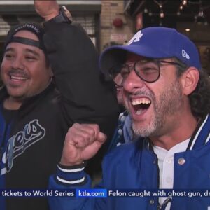 Dodgers fans arrive at Yankee Stadium for World Series Game 3