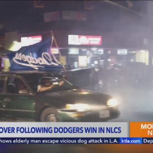 Dodgers fans celebrate NLCS victory with street takeovers