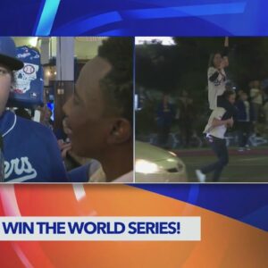 Dodgers fans take to the streets celebrating World Series win