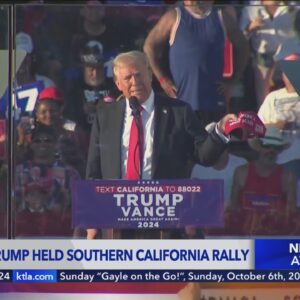 Donald Trump visits SoCal, speaks at rally in Coachella