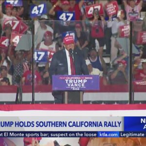 Donald Trump visits Southern California on campaign trail