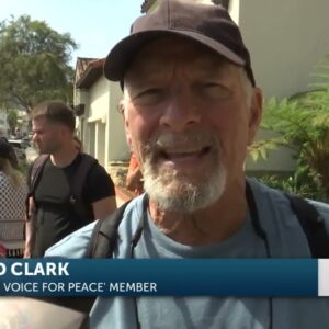 Protesters call on Rep. Carbajal to stop supporting military aid for Israel