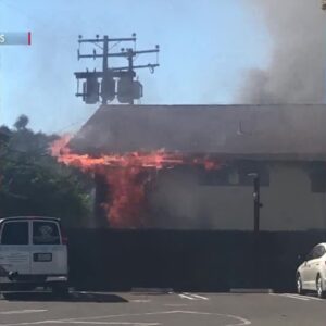 Fire crews on scene for building fire in Goleta