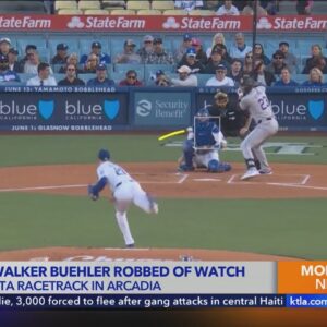 Dodgers pitcher reportedly robbed of luxury watch at Southern California racetrack