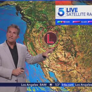 Low pressure system churning in Pacific Ocean could lead to substantial rain in Southern California 