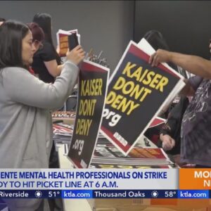 Kaiser Permanente mental health professionals begin strike