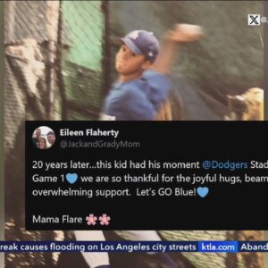 L.A. native Jack Flaherty shares his 'moment' as a Dodger with mom