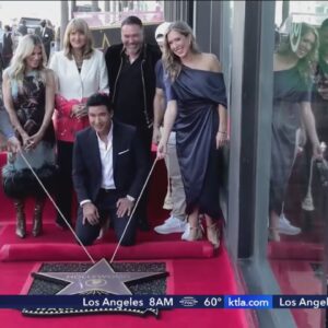 Mario Lopez honored with Walk of Fame star in Hollywood