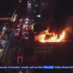 Massive fire engulfs historic San Bernardino building