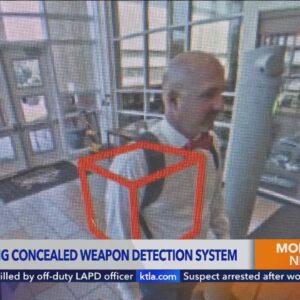 Metro testing concealed weapon detection system