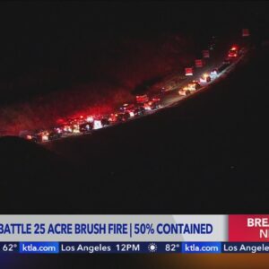 New brush fire sparks in hills of Castaic