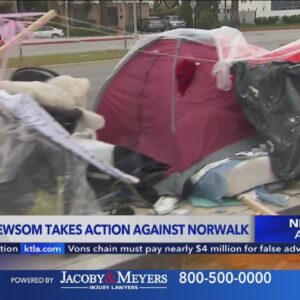 Newsom takes action against Norwalk stance on homeless housing