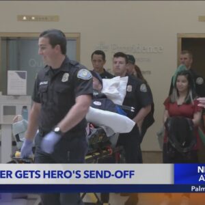 Orange County firefighters gets hero's send off