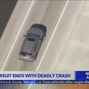 Police pursuit in SoCal ends in deadly crash