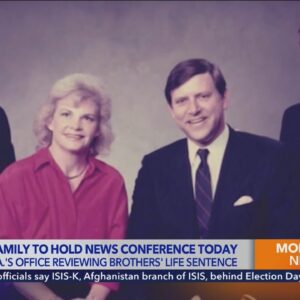 Family of Menendez brothers holding press conference to discuss pending review of life sentences 