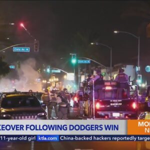 Dodger fans set off illegal fireworks, engage in street takeover after Game 2 win 