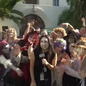 Zombies and ghouls take over the Santa Barbara Courthouse Sunken Gardens for the annual ...