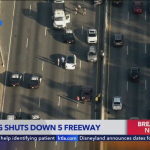 Shooting shuts down lanes on 5 Freeway in Boyle Heights