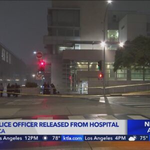 Stabbed Santa Monica police officer released from hospital