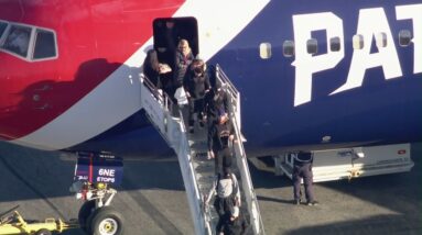 World Series Champion Dodgers arrive at LAX