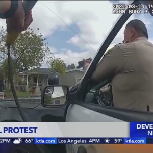 L.A. family protests possible plea deal for deputy who fatally shot father