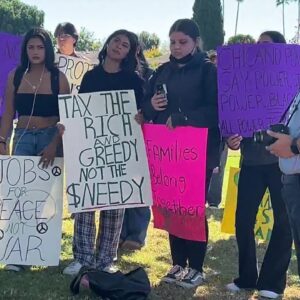 Dos Pueblo High School students walkout to express post-election concerns