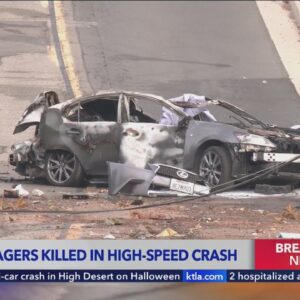 2 teens killed, 1 hospitalized in suspected DUI crash in Riverside