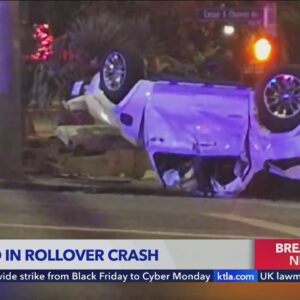 7 people involved in downtown Los Angeles rollover crash, 3 critical 