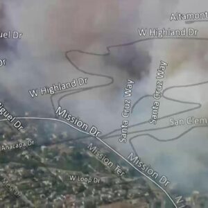 Air Footage of Ventura County Brush Fire