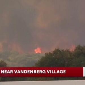 Evacuation warnings lifted for 130-acre vegetation fire east of Vandenberg Village