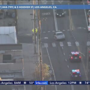 Authorities chase stolen vehicle suspect in L.A. County