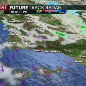 Cooling trend begins Thursday, light rain moves in Friday