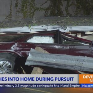 Dangerous Southern California pursuit ends in wild crash into home 