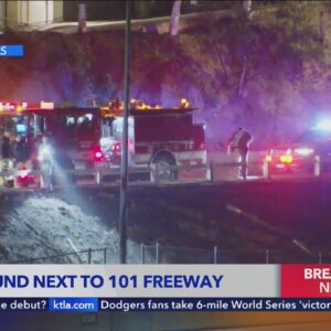 Decomposing body found in hole alongside 101 Freeway in Los Angeles