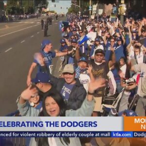 Dodgers fans lining parade route, ready to salute the champs