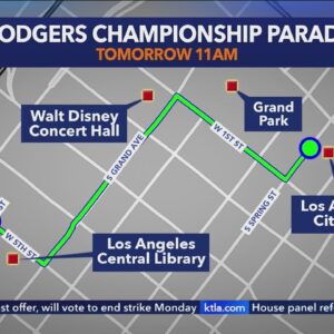 Dodgers to hold parade celebrating World Series win in downtown L.A.