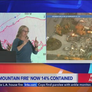 Mountain Fire containment grows to 14% as calm winds help firefighters battle blaze