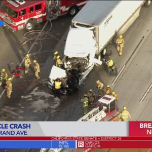 'A terrible drive’: Multiple crashes involving big rigs snarl traffic on 5 Freeway  