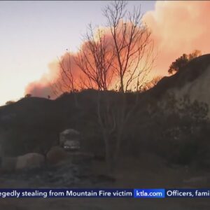 Firefighters make progress on Mountain Fire as winds subside, but threat remains