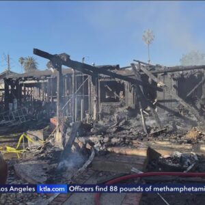 Dog dies, several displaced after Los Angeles County home burns to the ground