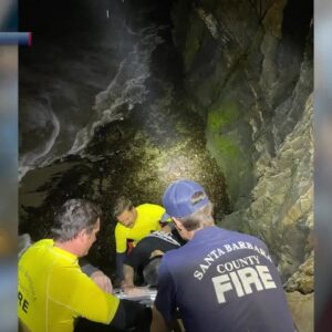 Man rescued from high tide after running from law enforcement in Isla Vista