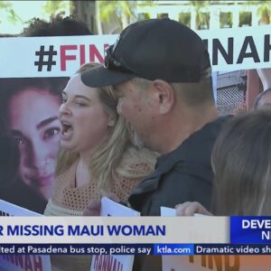 Family of Maui missing woman hold rally downtown